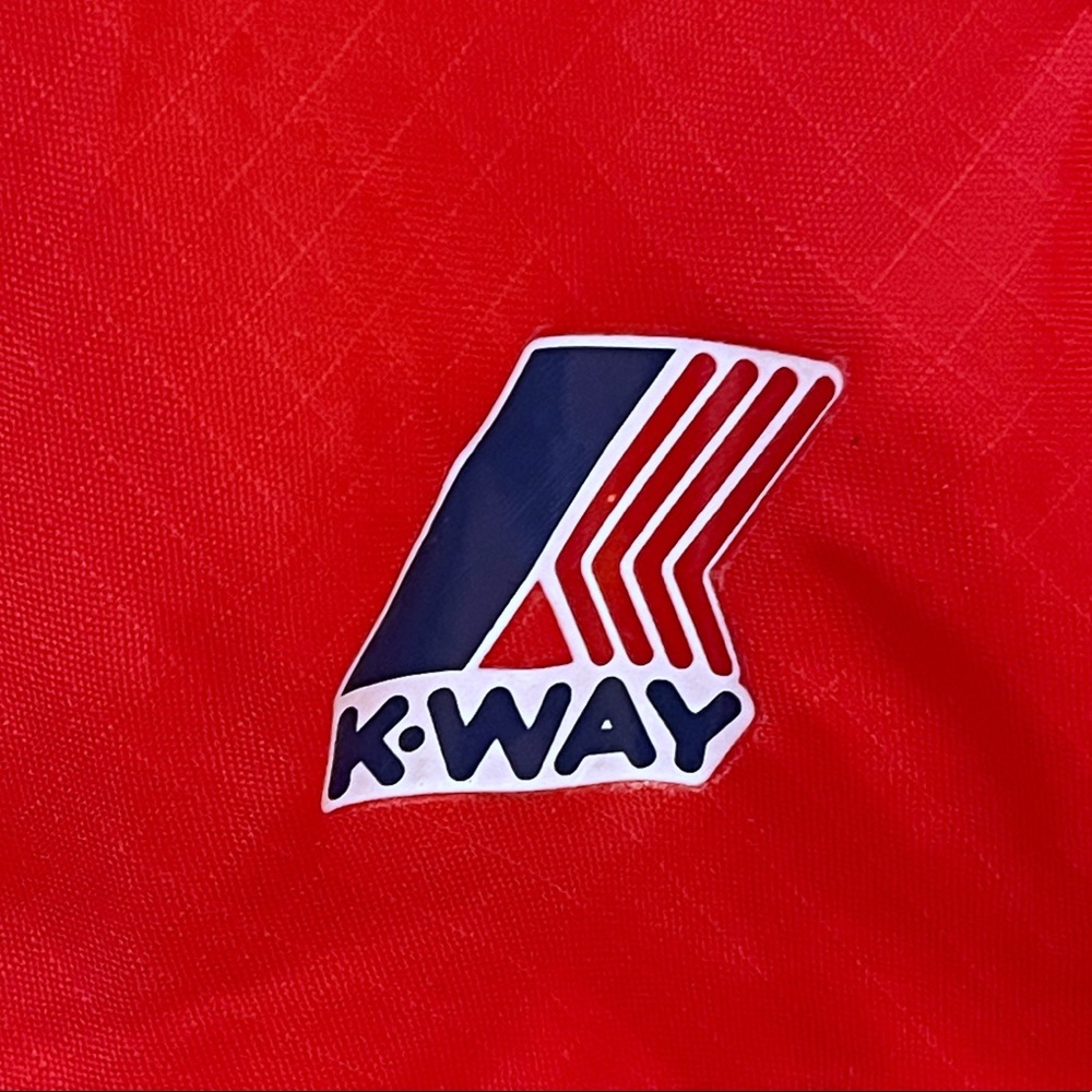 NWT deadstock K-WAY outer vest in red - Picture 7 of 13